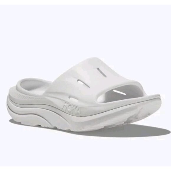 Hoka Ora Recovery Slide 3 Womens Size 14 / Mens Size 12 White 1135061 Sandal NEW main image 6
